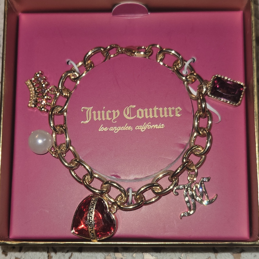 Juicy Couture Gold Bracelet with Charms
